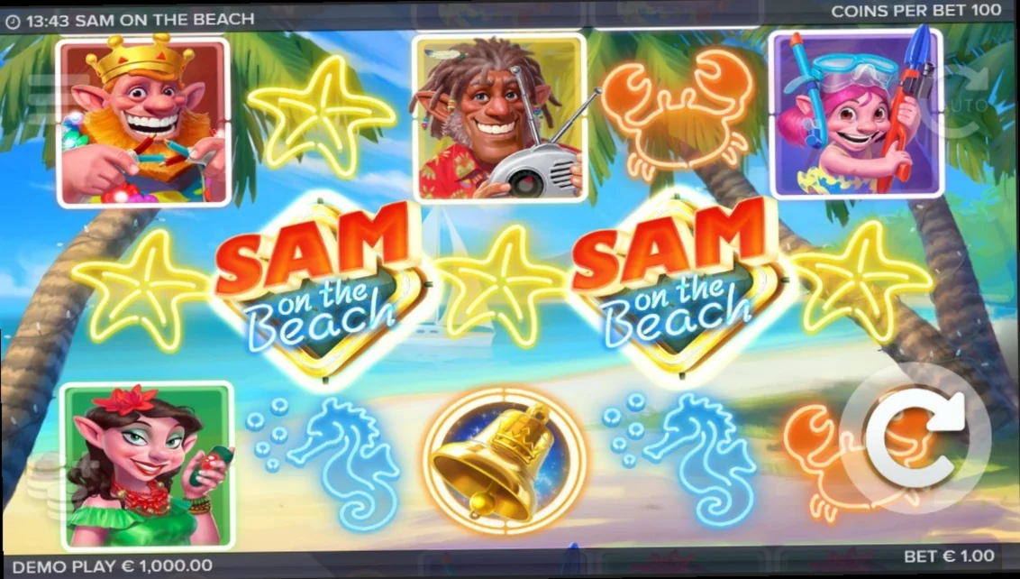 Sam on the Beach von ELK Studios